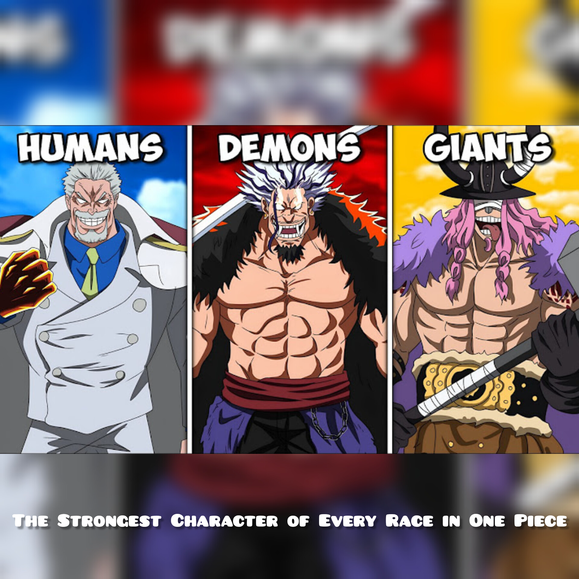 The Strongest Character of Every Race in One Piece