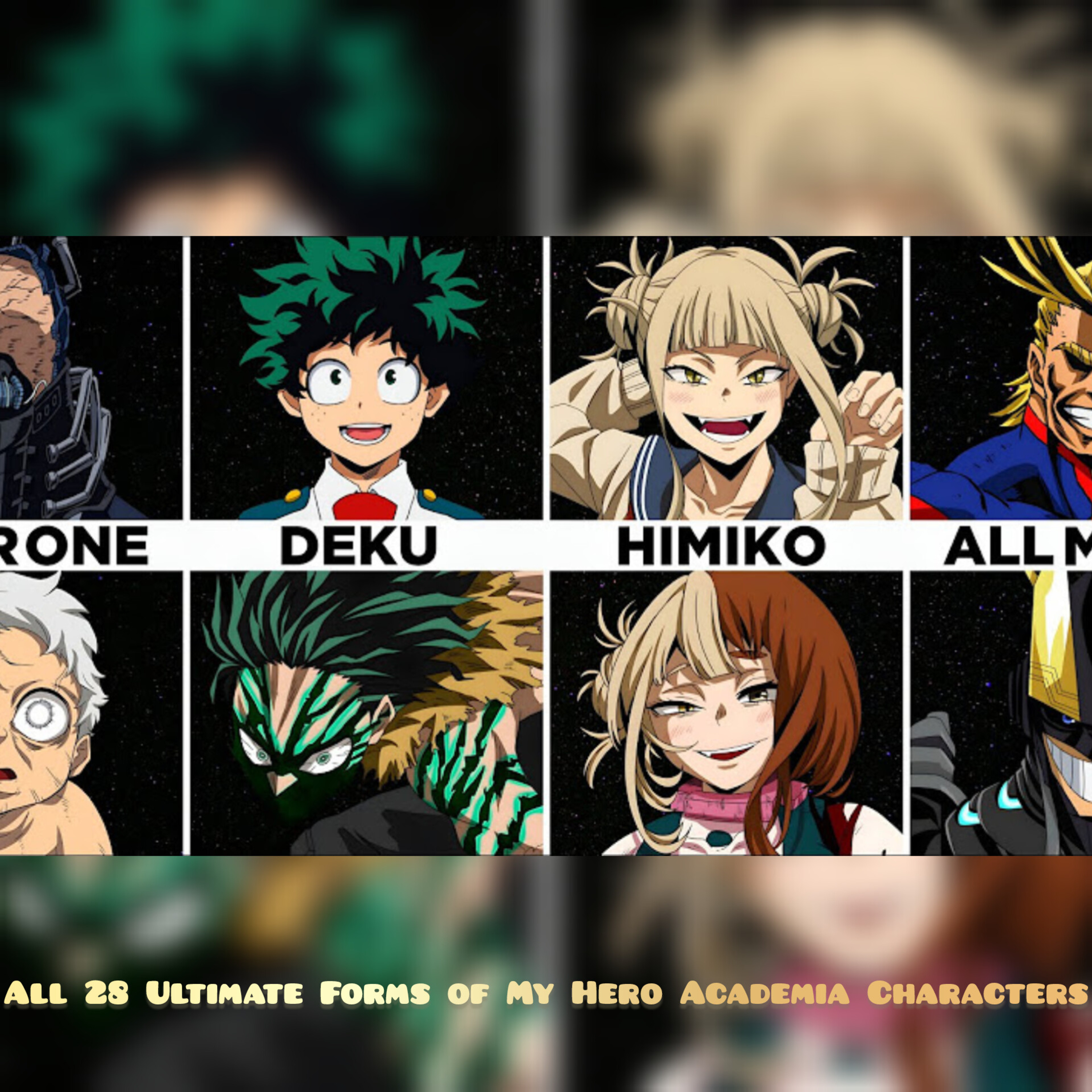 All 28 Ultimate Forms of My Hero Academia Characters