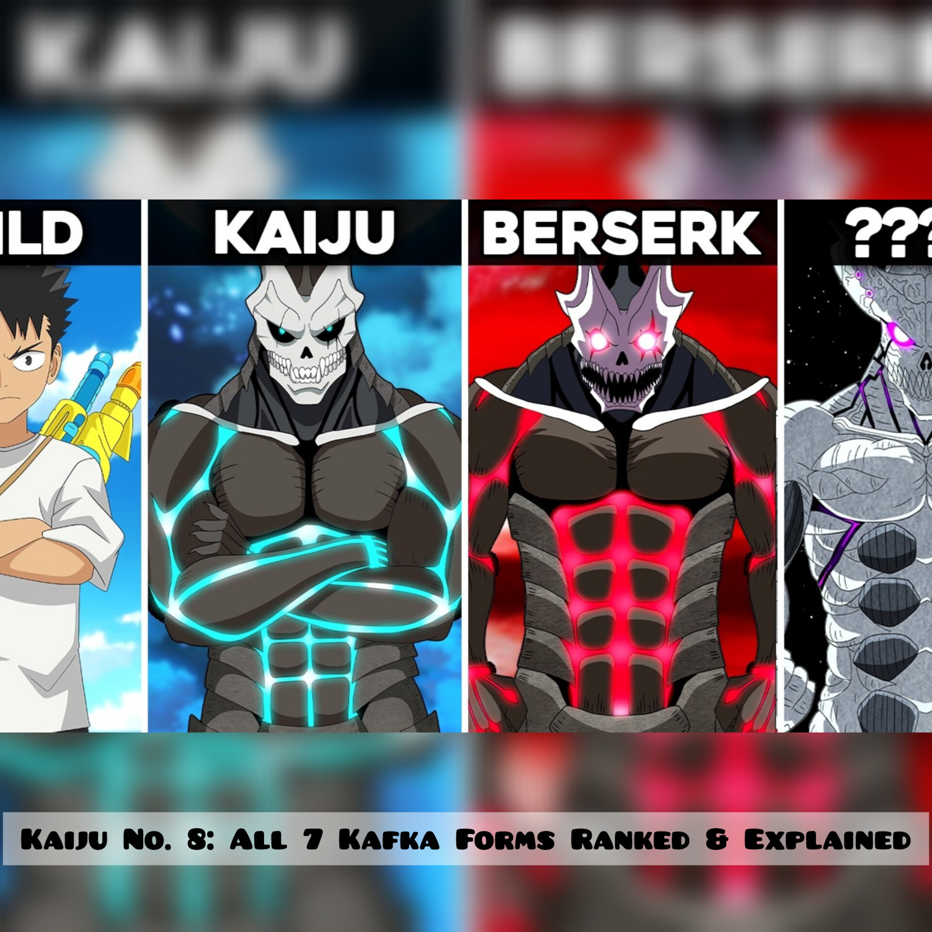 Kaiju No. 8: All 7 Kafka Forms Ranked & Explained