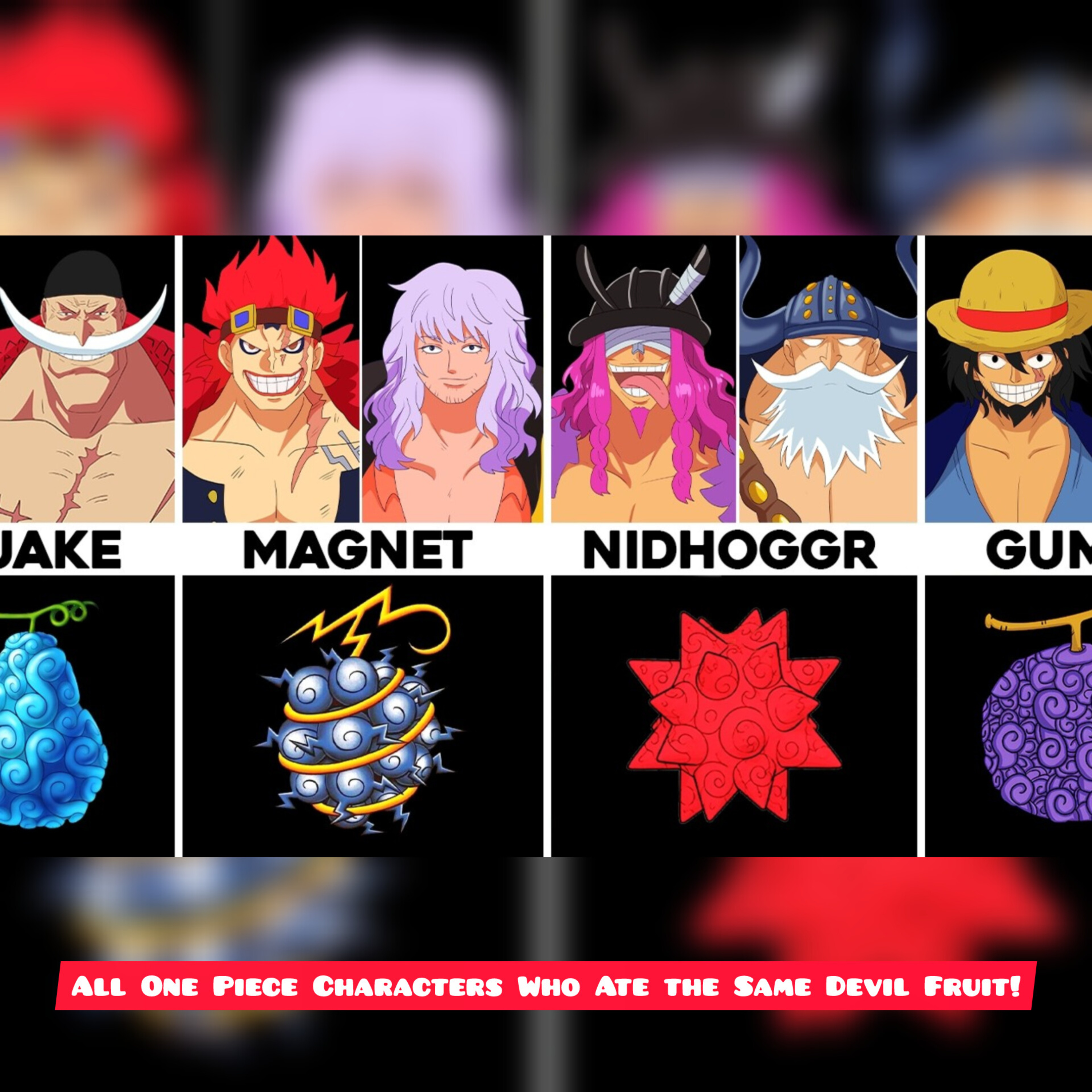 All One Piece Characters Who Ate the Same Devil Fruit!