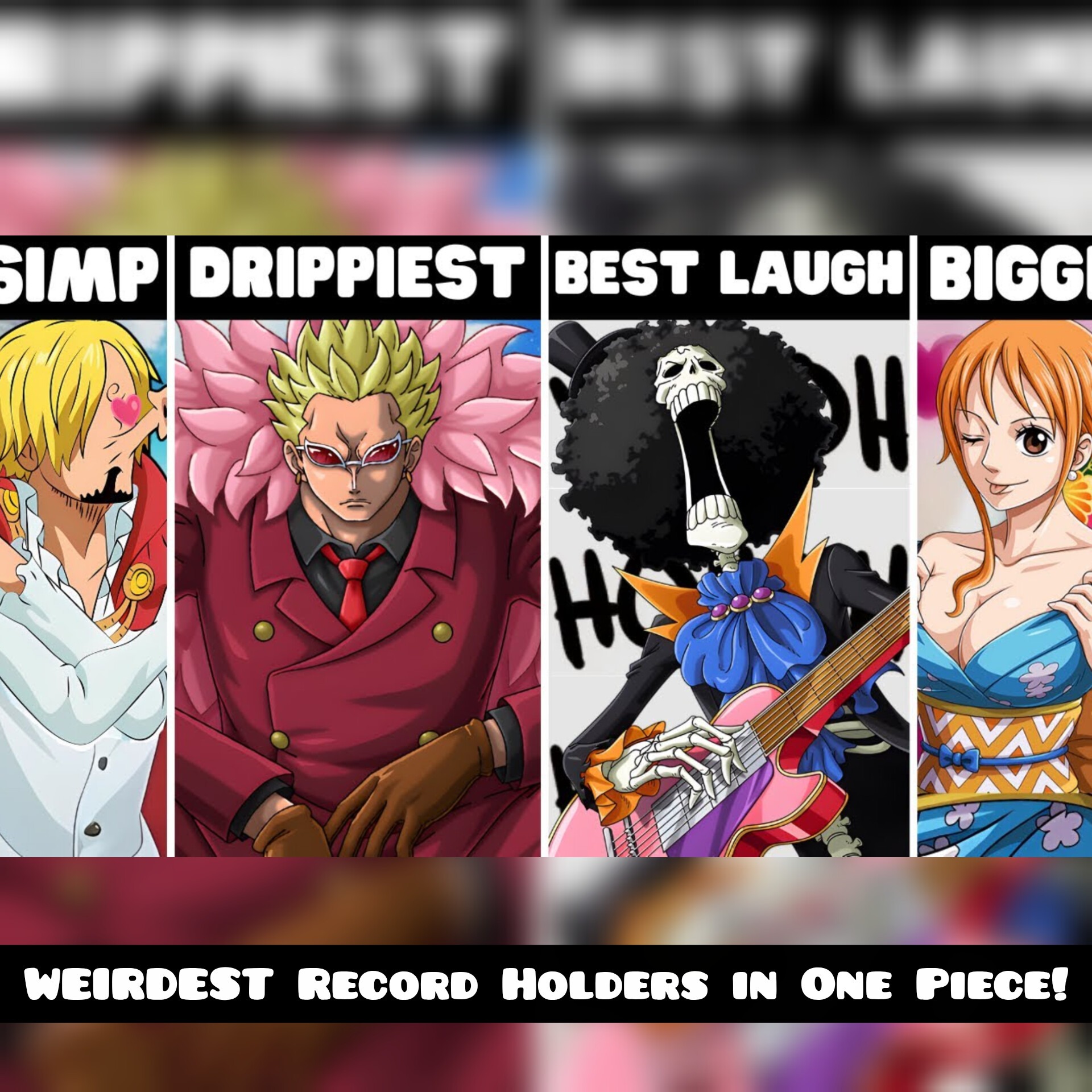 WEIRDEST Record Holders in One Piece!
