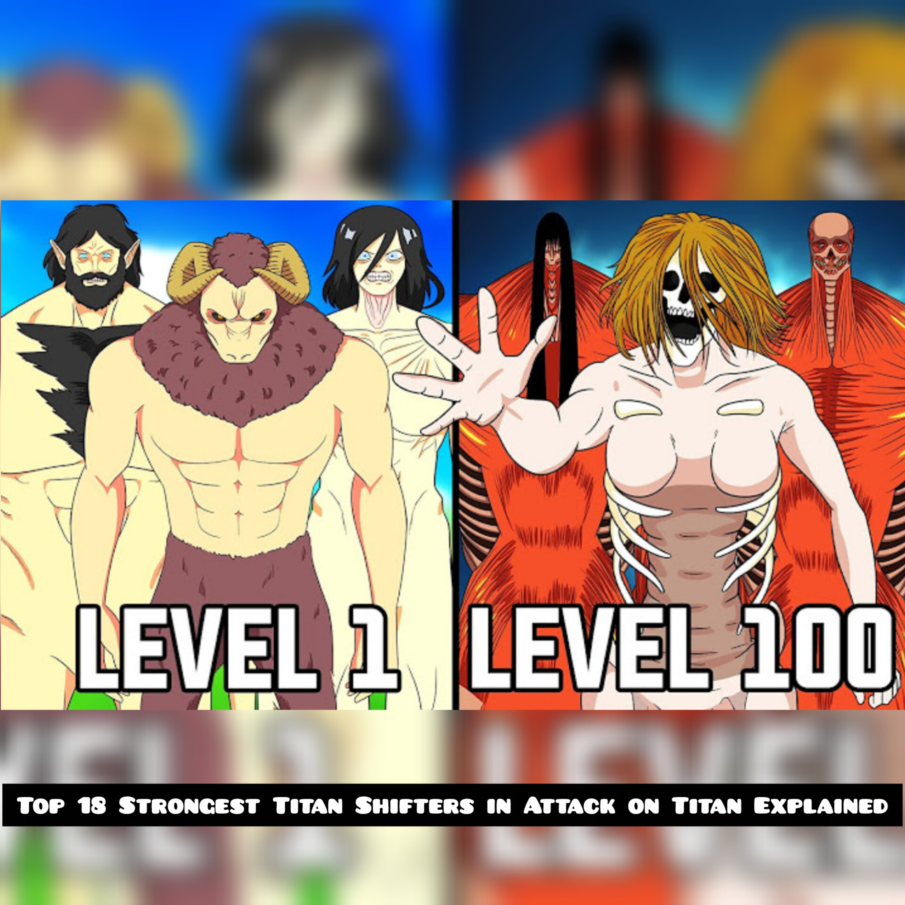 Top 18 Strongest Titan Shifters in Attack on Titan Explained