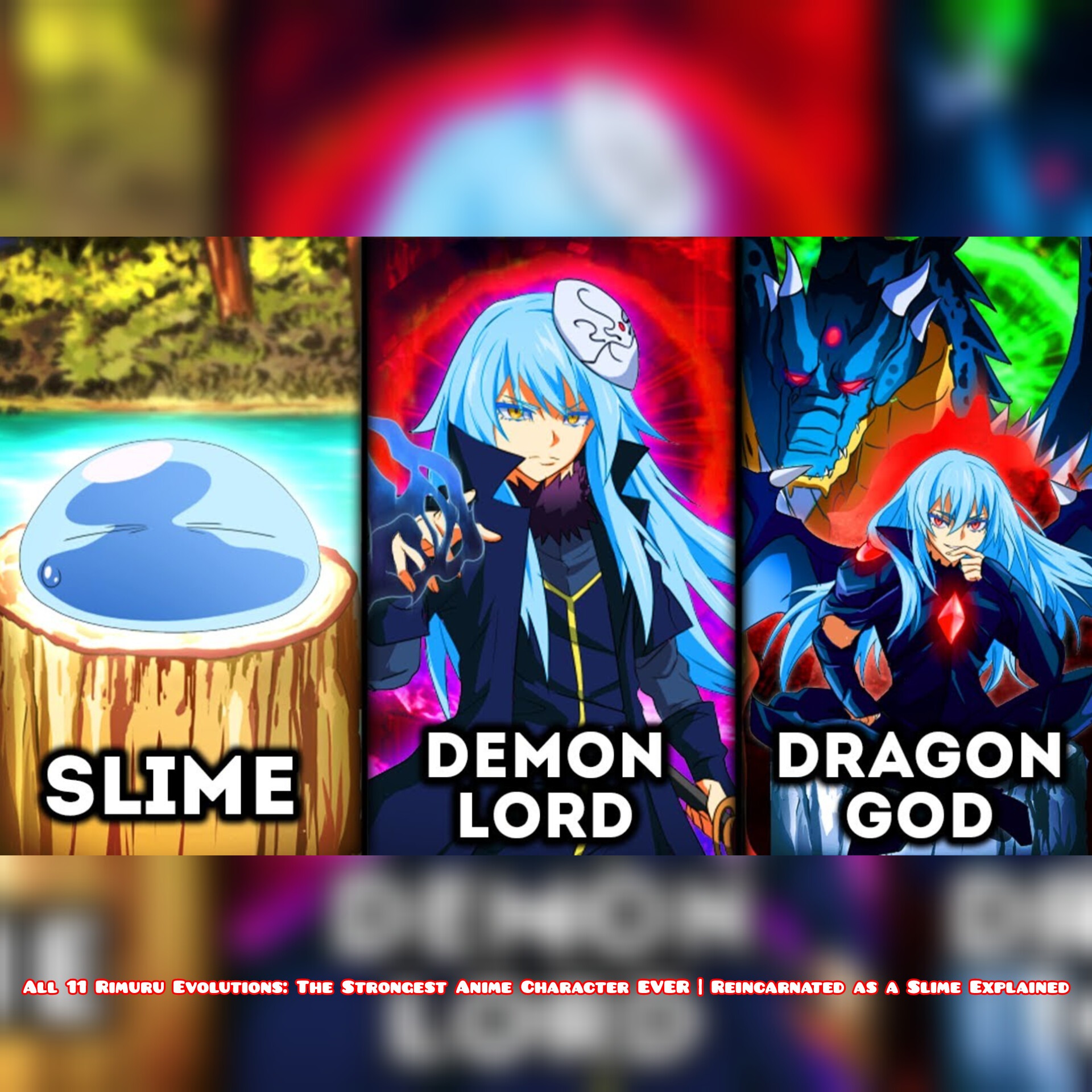 All 11 Rimuru Evolutions: The Strongest Anime Character EVER | Reincarnated as a Slime Explained