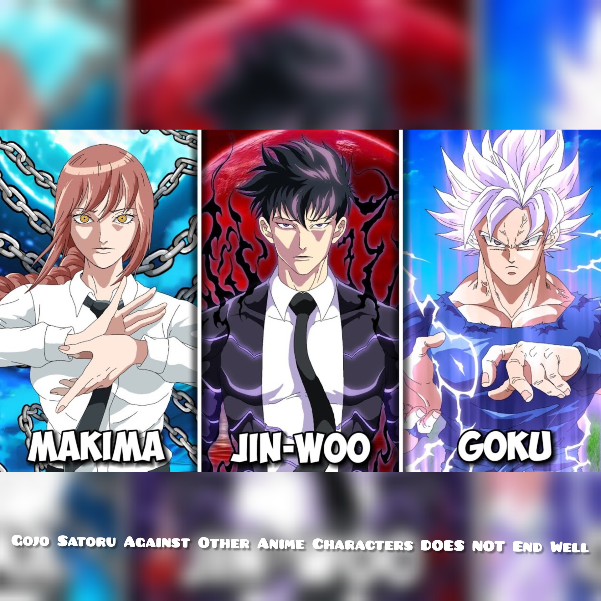 Gojo Satoru Against Other Anime Characters DOES NOT End Well