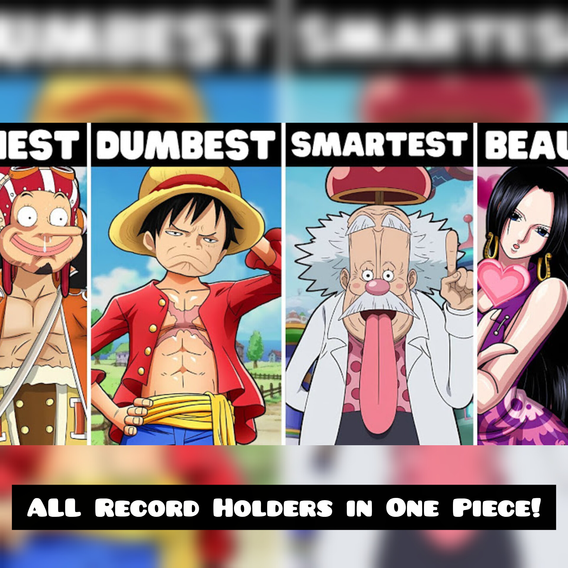 ALL Record Holders in One Piece!