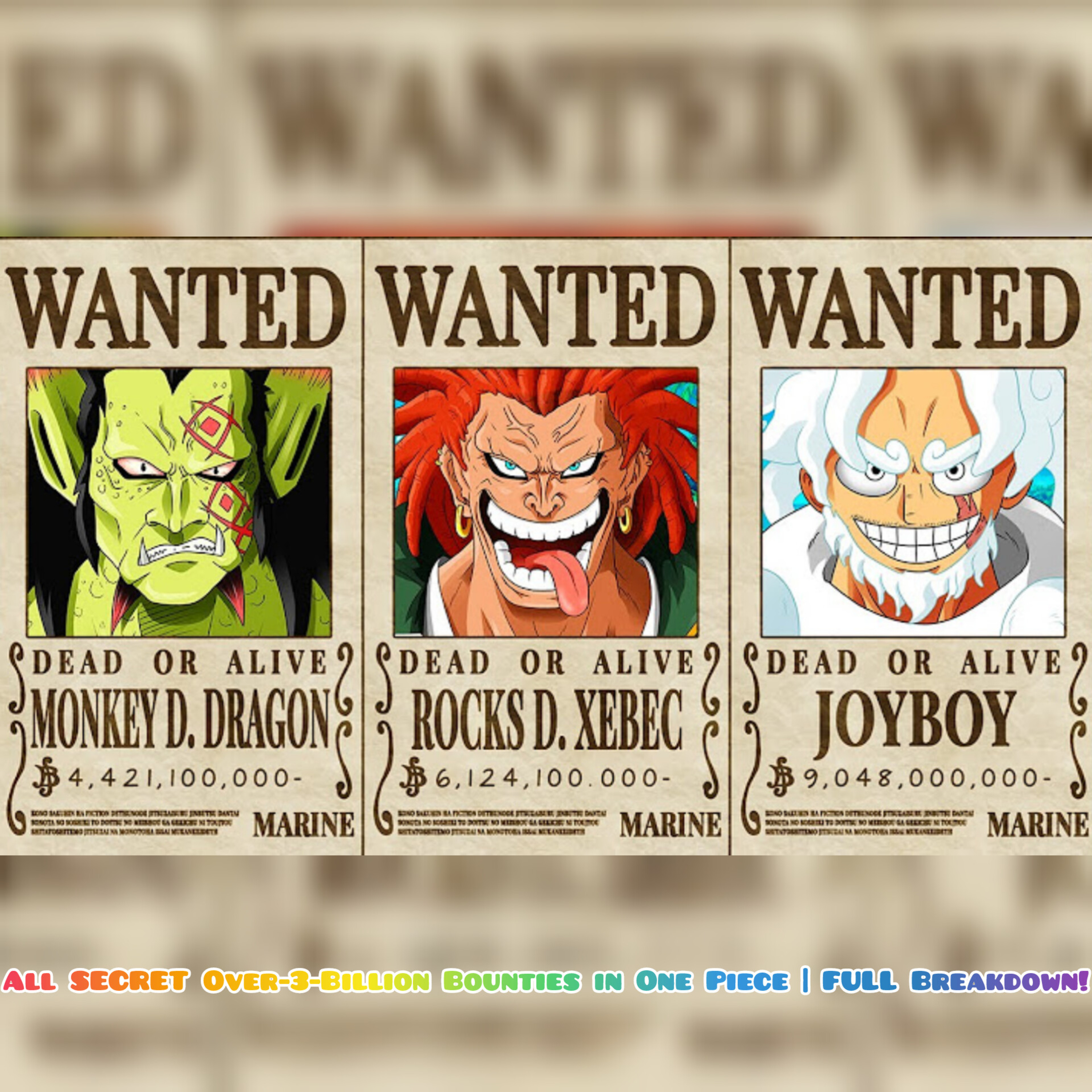 All SECRET Over-3-Billion Bounties in One Piece | FULL Breakdown!
