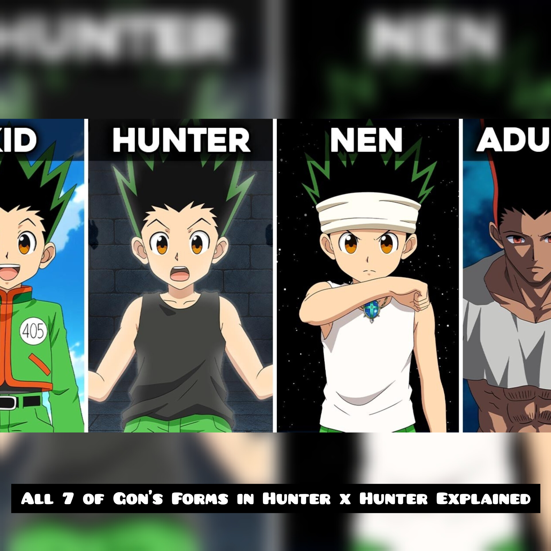 All 7 of Gon's Forms in Hunter x Hunter Explained