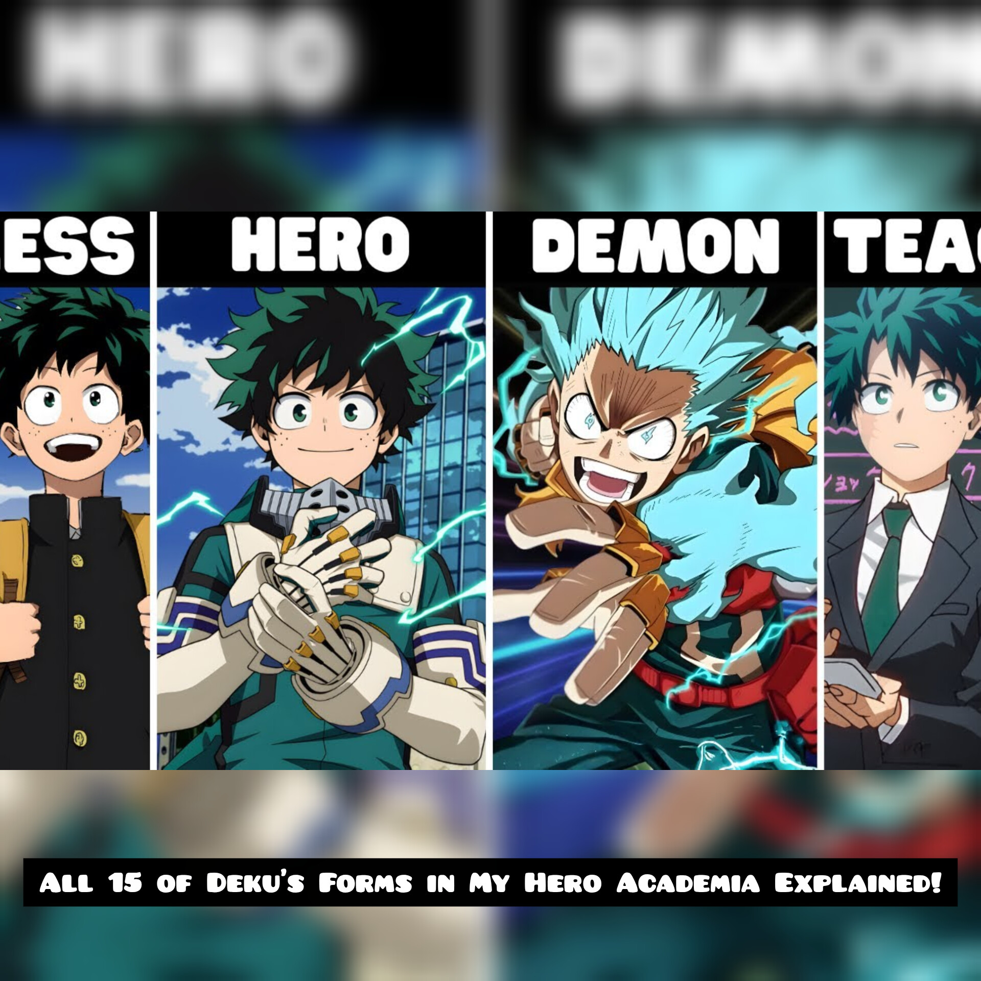 All 15 of Deku's Forms in My Hero Academia Explained!