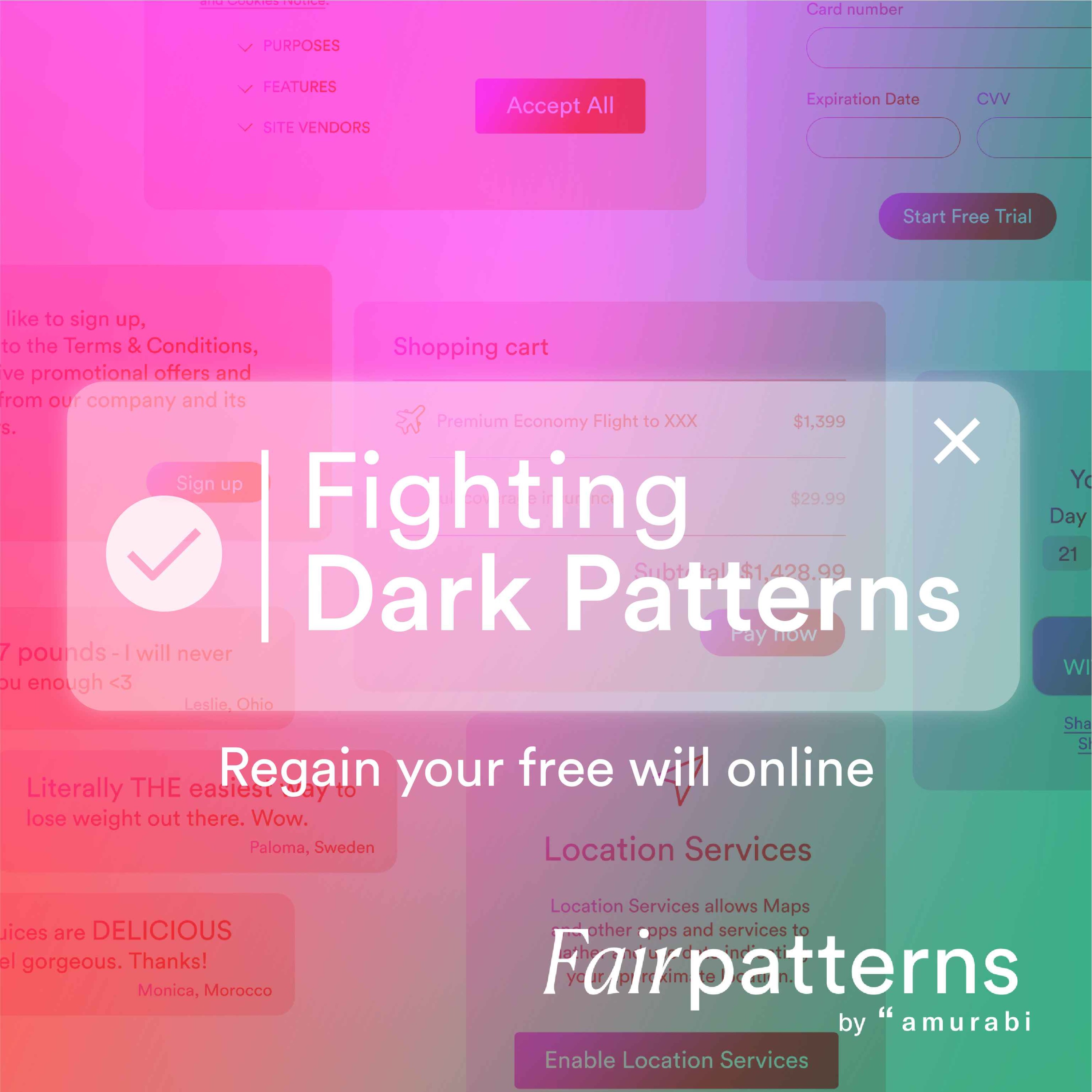 Fighting dark patterns - regain your free will online