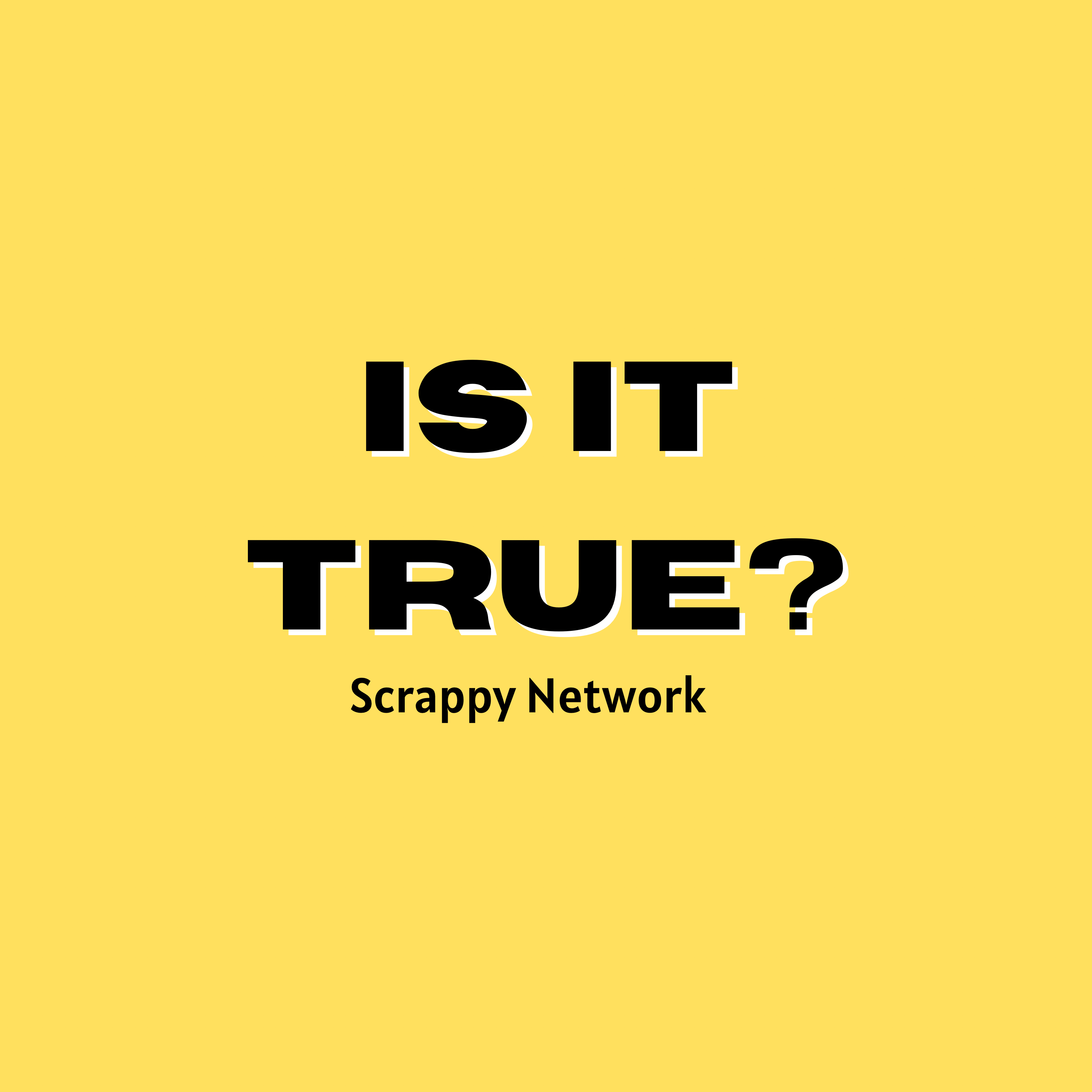 Scrappy Network: Is It True Gameshow podcast artwork