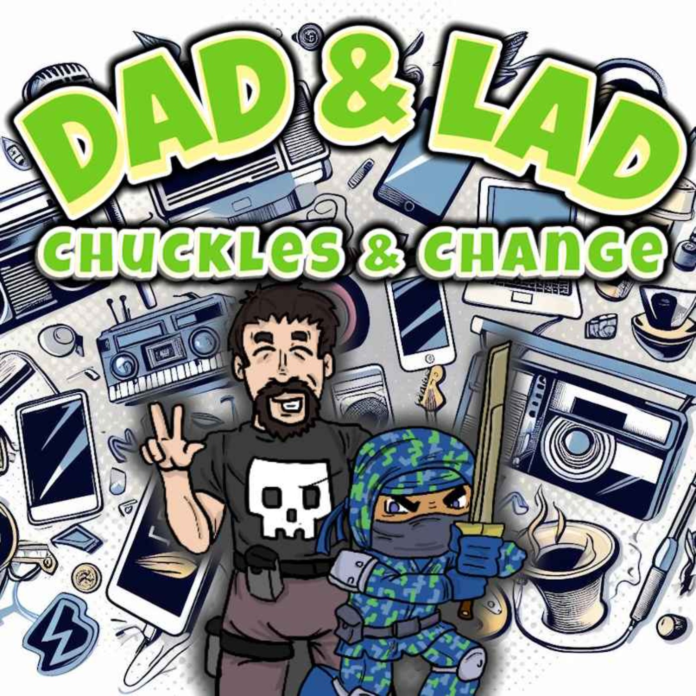 Dad & Lad : Chuckles & Change Logo