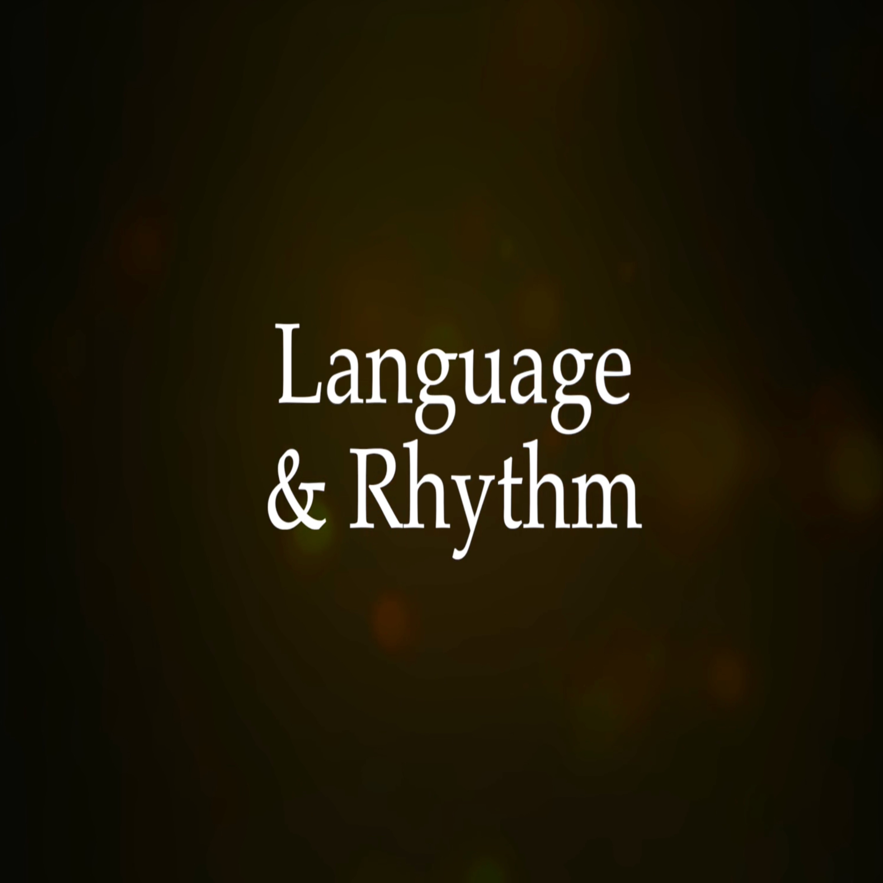 Language and Rhythm - University of Cambridge