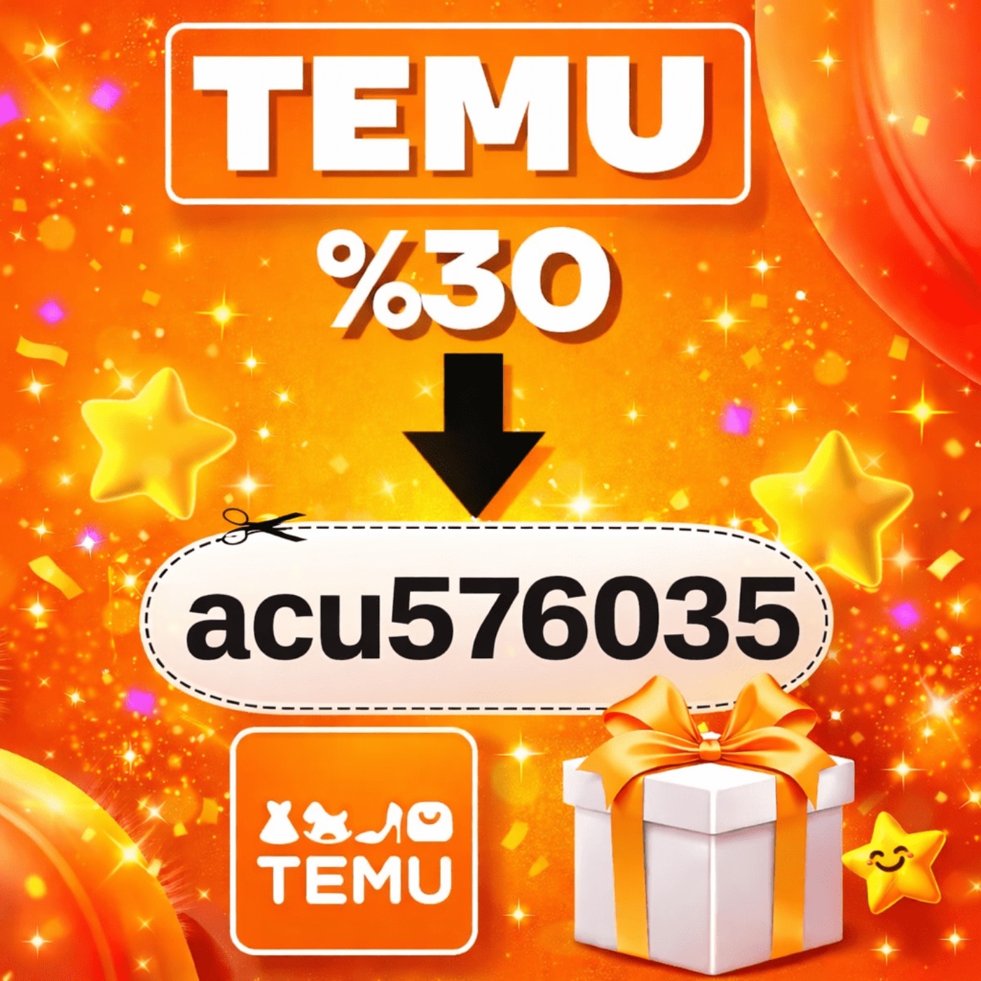 Temu Kupon Kodu %30 [acu576035] - İndirim Kodu 2026
