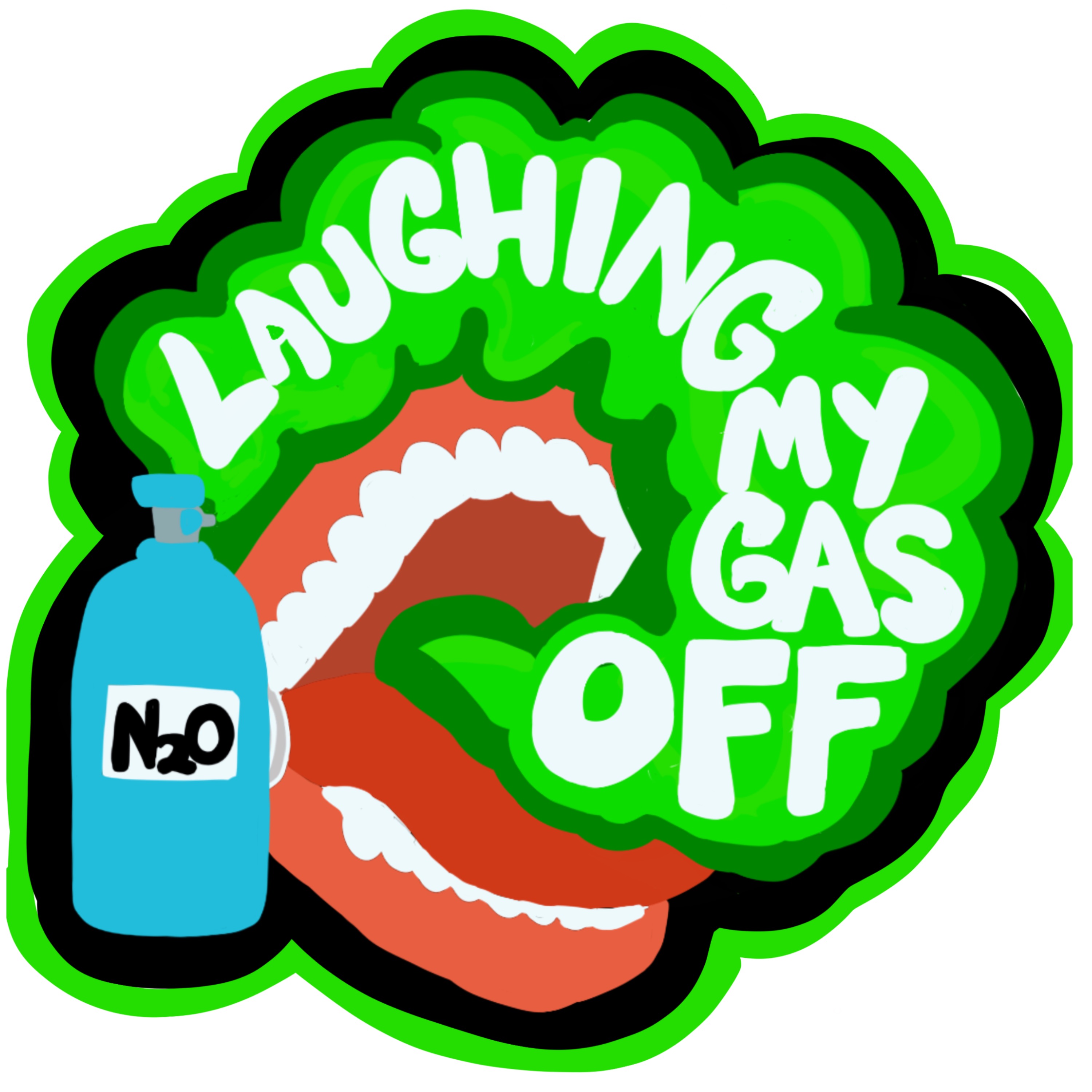 Laughing My Gas off podcast artwork
