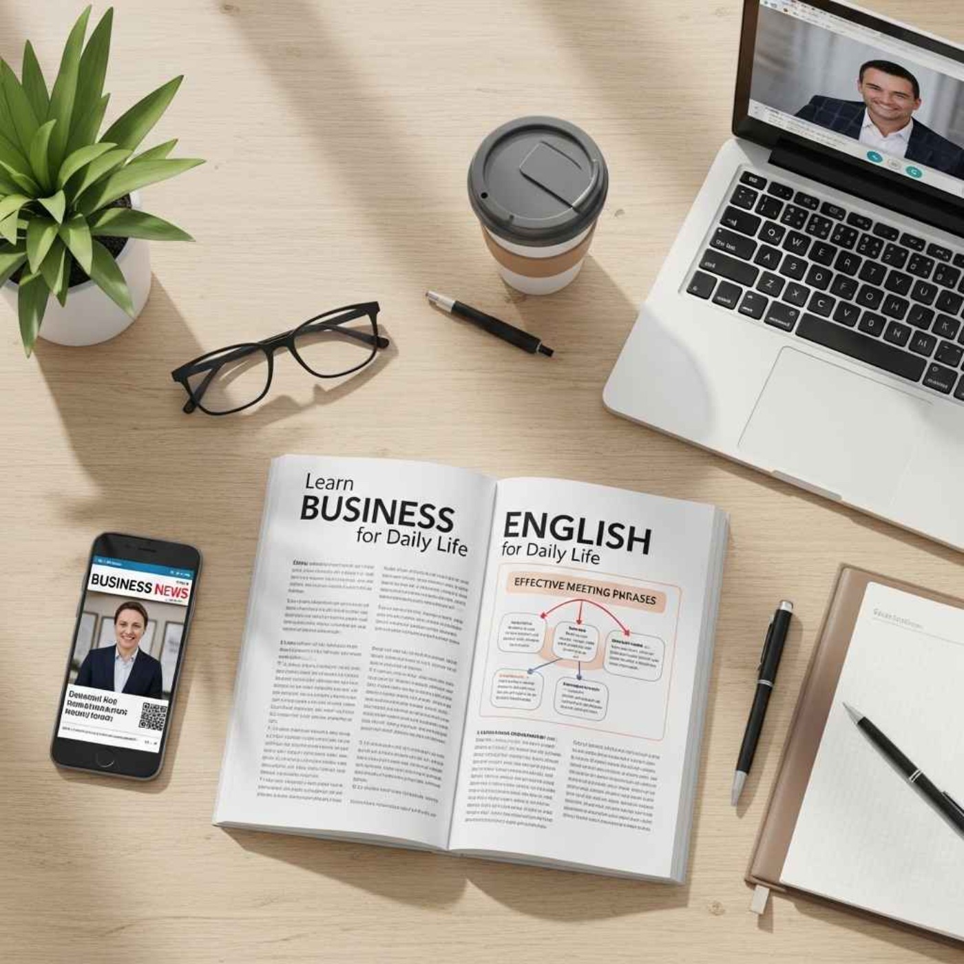 Learn Business English for Daily Life cover art