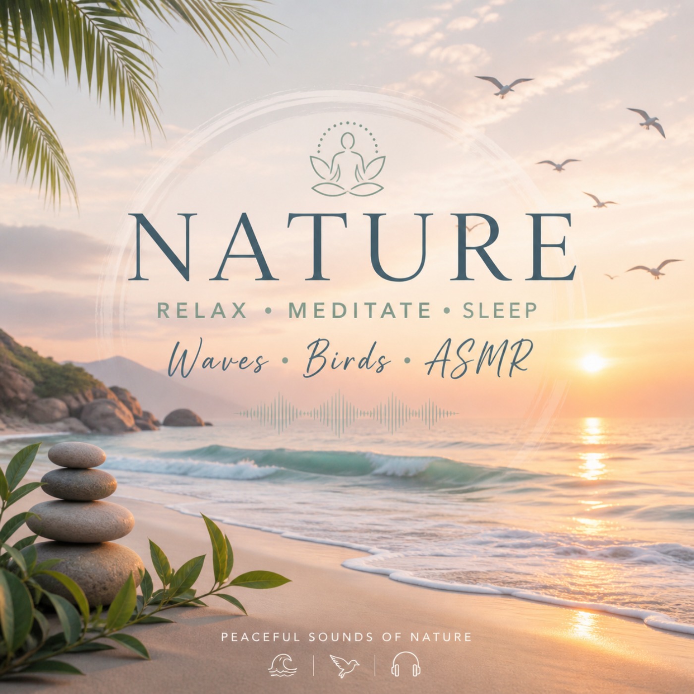 Deep Sleep Meditation Music  Relaxing Ocean Waves, Birds Singing & Nature Sounds | Stress Relief, Study, Healing, ASMR Ambience